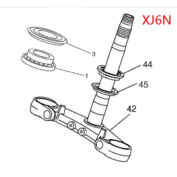 RCP YAMAHA XJ6 XJ6N XJ6 N XJ 6N 原廠 上三角台 培林 珠碗 93399-99931