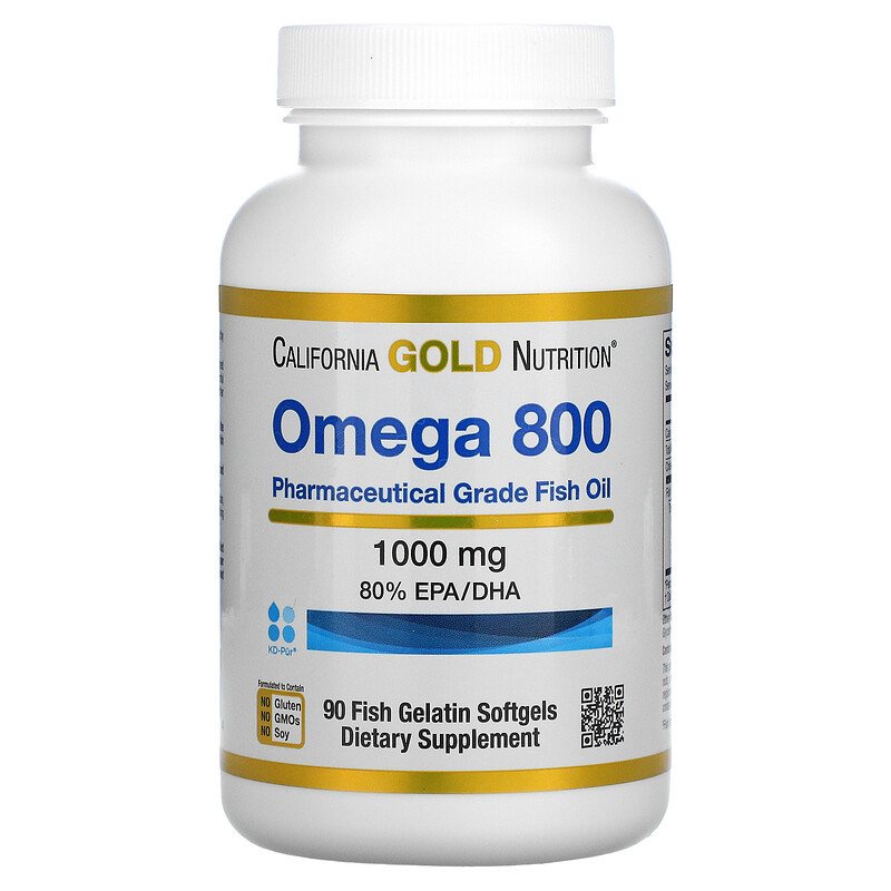 🔥現貨🇺🇸California Gold Nutrition Omega800 醫級魚油 1000mg 30/90粒✨