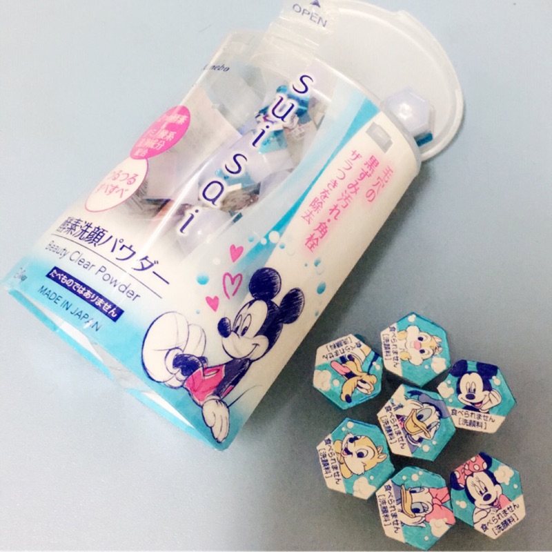 2018日本Kanebo  suisai佳麗寶限量迪士尼酵素洗顏粉（奇奇蒂蒂）（現貨）加贈7-11史努比點數30點