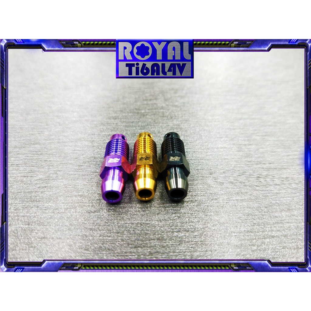 【瘋螺絲】ROYAL鈦合金螺絲★BREMBO卡鉗 M8 P:1.25 卡鉗洩氣/卡鉗氣嘴 64正鈦氣嘴★四色可選