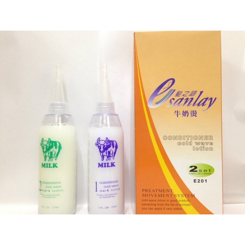 ＊德馨美容＊伊桑蕾 台灣製 髮之語 牛奶冷燙液 1+2劑 140ml 燙髮液 牛奶燙 冷燙藥水 美髮乙級、美髮丙級考試