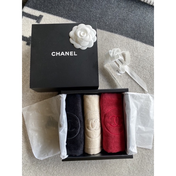 香奈兒 Chanel毛巾/小方巾禮盒 全新