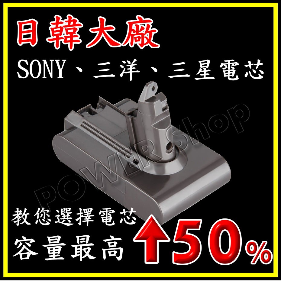 下殺✸MIT有保固✸Dyson 高容量電池 DC59 DC62 DC74 V6全系列 SONY vtc6 戴森吸塵器電池