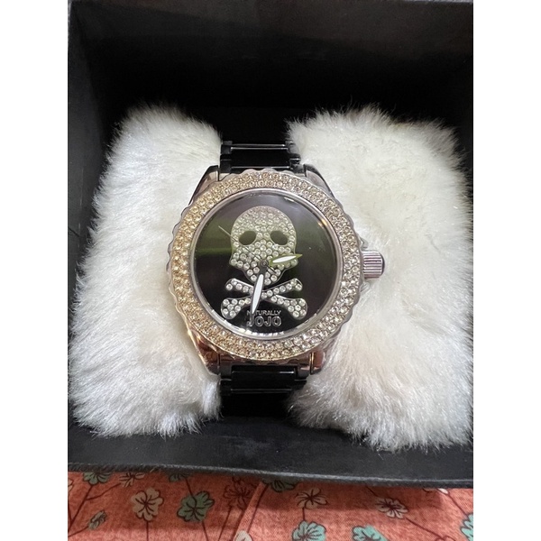 NATURALLY JOJO 骷顱陶瓷晶鑽腕錶