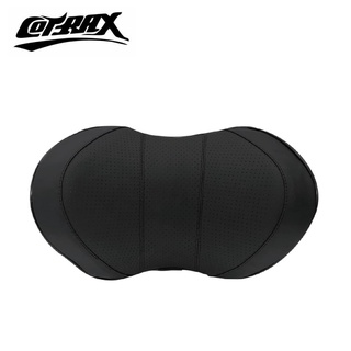 【Cotrax】頸部舒緩頭枕-皮革款 (1入)-黑線 | 車用頭枕 金弘笙