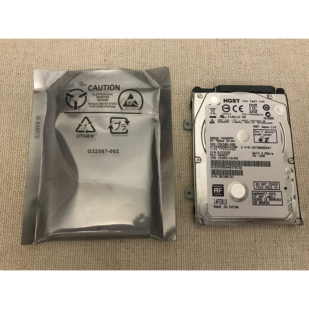 筆電專用 近全新 HITACHI日立 HGST 500GB 2.5吋 SATAIII 硬碟