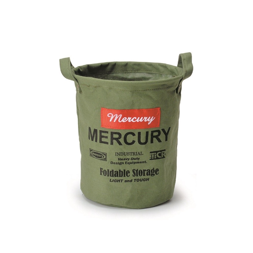 小丈夫 日本 / 現貨 Mercury 復古美式風格收納桶袋 S 軍綠/黑色/海軍藍 戶外 露營 植栽袋