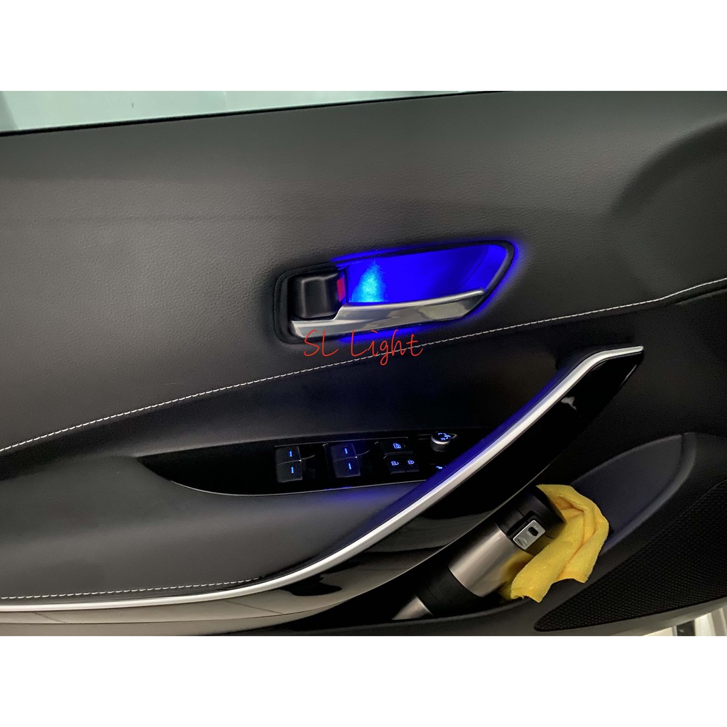 Sl光電精品 Toyota Corolla Cross 專用內把手燈藍光led 內門把燈 蝦皮購物