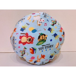 阿虎會社 正版 日本進口 日貨 玩具總動員 圓形抱枕 圓抱枕 可當坐墊 超柔軟 藍色 現貨