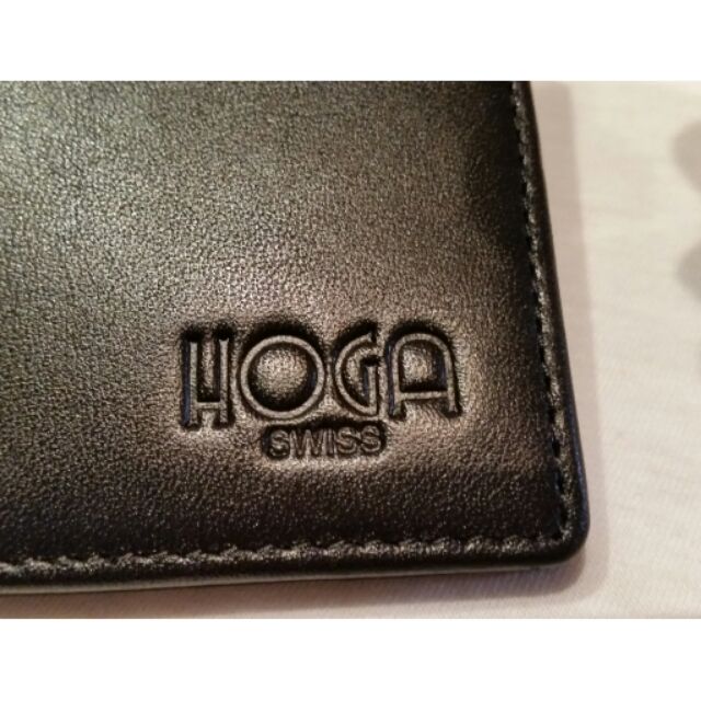 HOGA 男用真皮短夾全新的 時尚精品