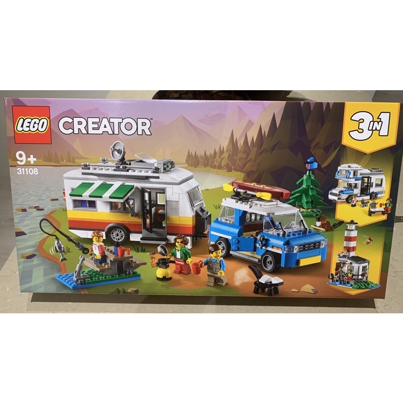 現貨 全新未拆封 LEGO 樂高 31108 創意百變系列3合1系列  家庭假期露營車