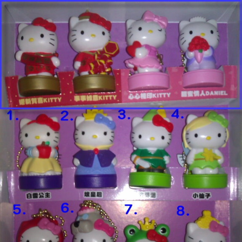 7-11 hello kitty 夢幻變裝吊飾印章