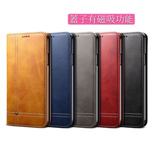 瘋馬紋 蘋果 iPhone XS iPhone XR iPhone 7 Plus iPhone 6 Plus 側翻式皮套