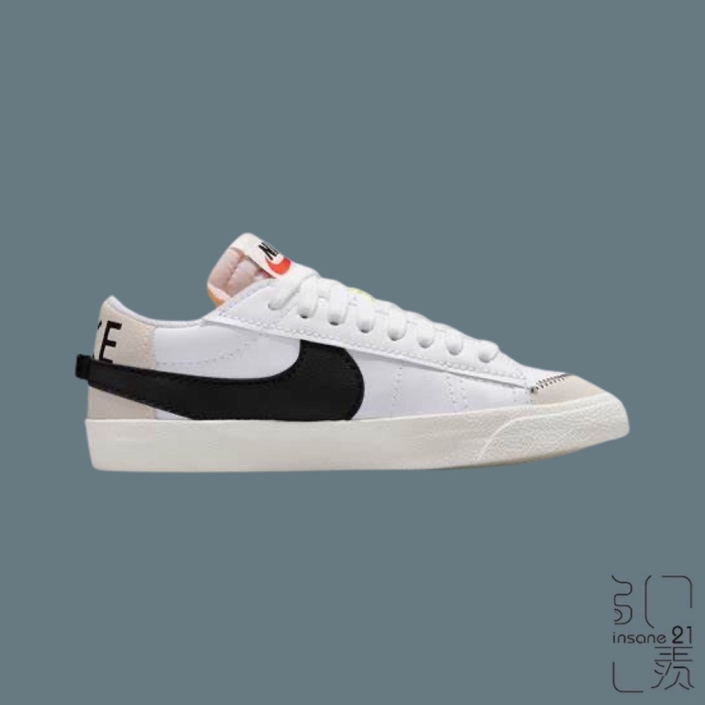 NIKE NSW BLAZER LOW 77 JUMBO 大勾 白黑 ESO DN2158-101【Insane-21】