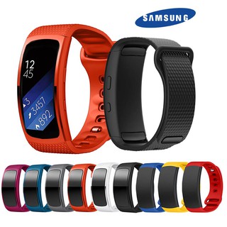 智能手環硅膠錶帶 適用 三星Gear Fit 2 R360/fit2 pro R365 智能手錶替換腕帶 防水 按扣