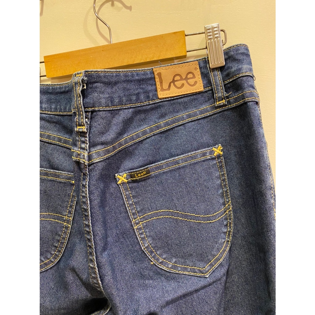 [布丁小舖]二手衣褲 Lee 99 元出售中 低腰牛仔褲 深藍色 W29 L32