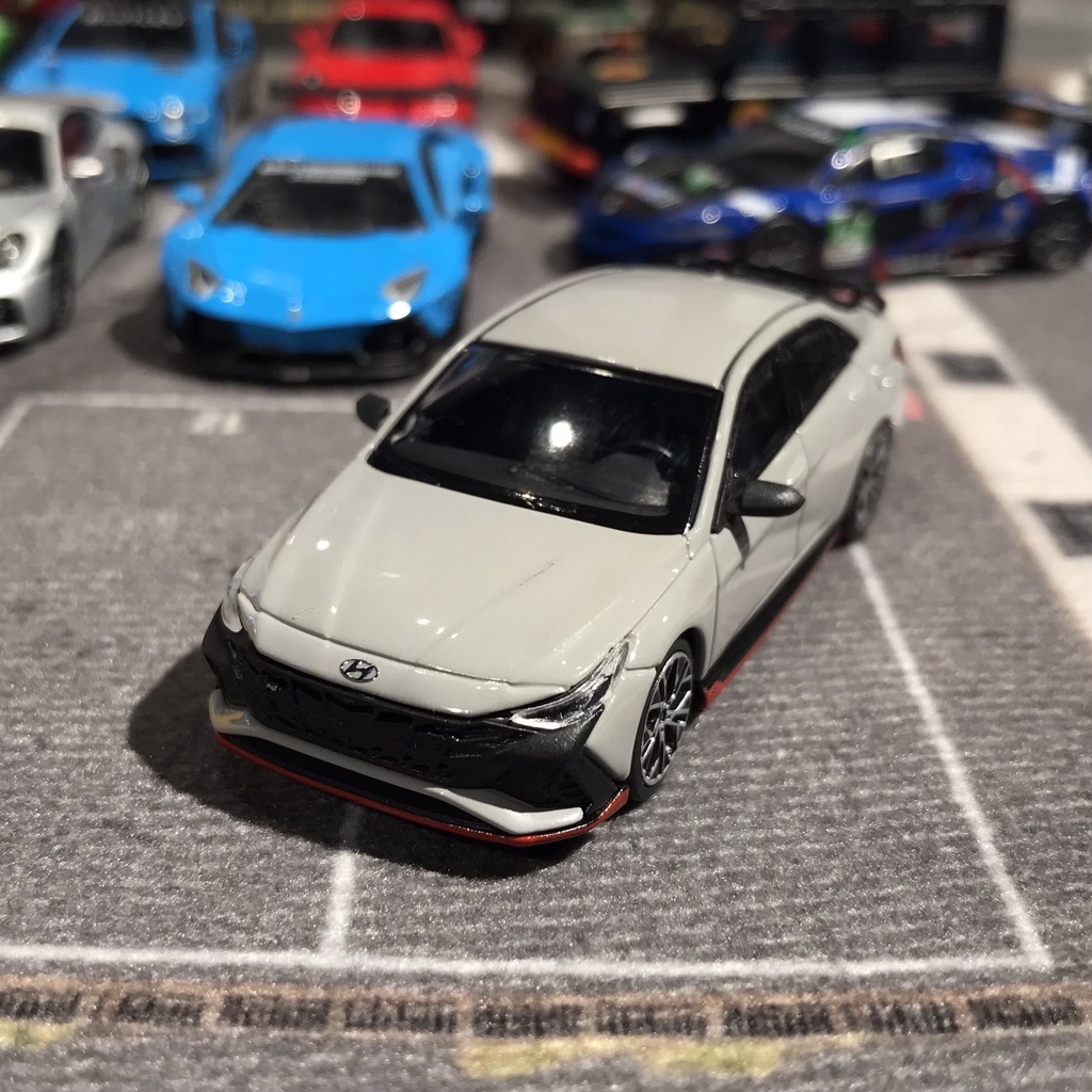 免運 MINI GT Hyundai Elantra N Cyber Grey  灰 現代 386 模型車 小汽車