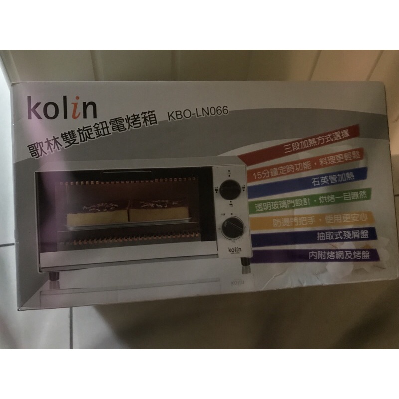 歌林雙旋鈕電烤箱KBO-LN066