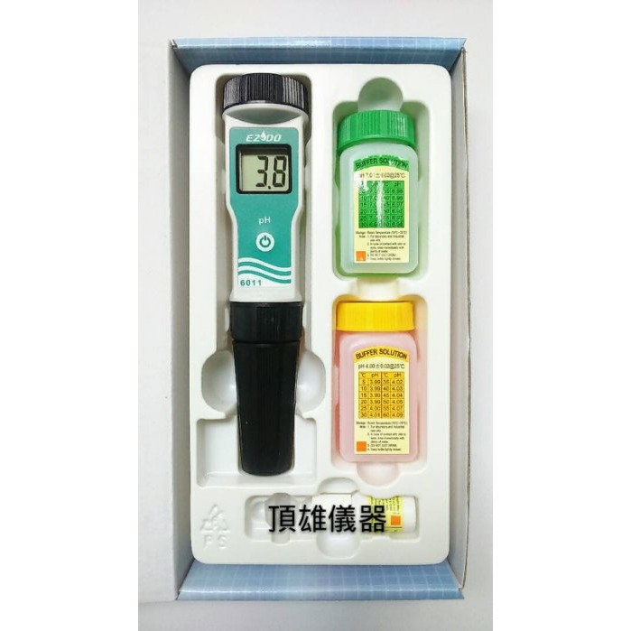 EZDO6011 PH meter 酸鹼度計 酸鹼度測定計 EZDO 防水筆型 PH6011 水質檢測 頂雄儀器(台製)