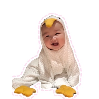 超萌大白鵝海星睡袋 嬰兒連體包腳衣 包屁衣