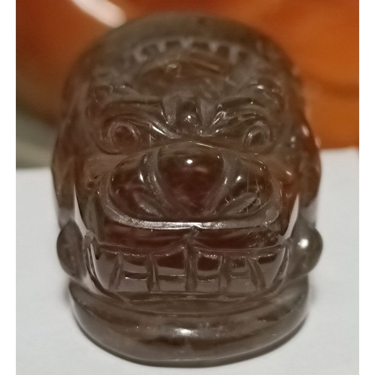 正原礦 稀有難尋 極品老料收藏品 金絲鈦 晶中晶 茶鈦雕刻件 茶鈦晶貔貅 咖啡鈦晶中晶 招財貔貅擺件 咖啡鈦晶