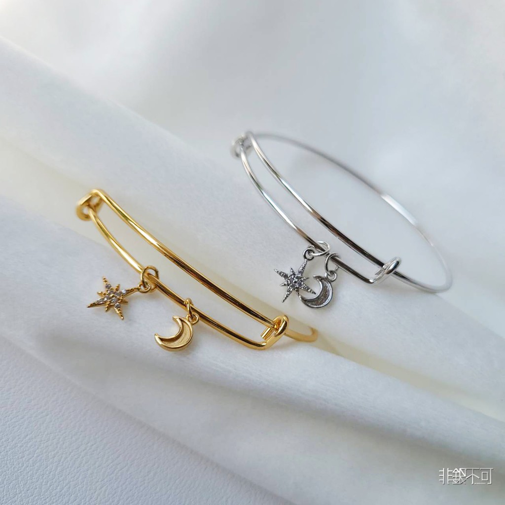 【非銀不可】獨家品牌設計款 八芒星純銀手環