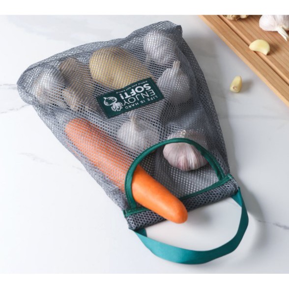 可吊掛式蔬果保鮮網袋廚房用品收納袋