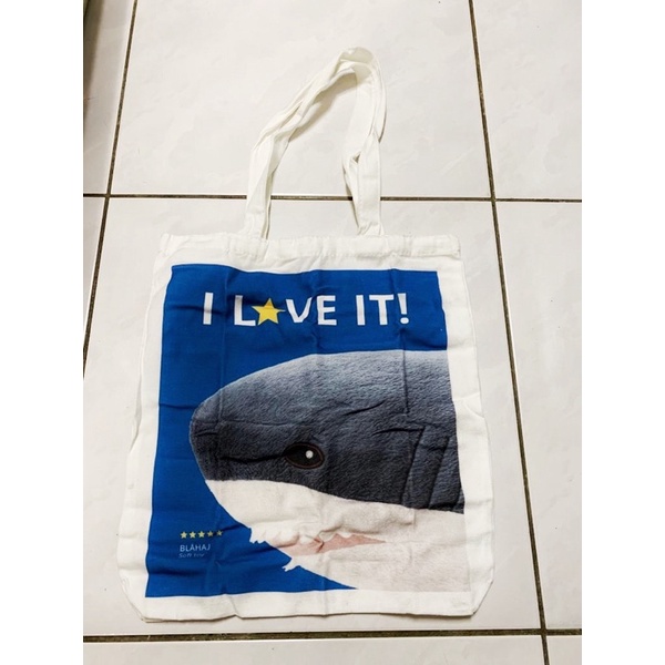 現貨IKEA 兩件一組 購物袋 零錢包 帆布袋 文青 購物袋 帆布包 鯊魚 25週年 宜家家居 宜家🦈