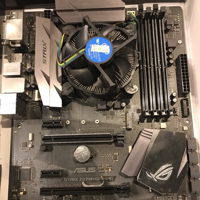 賣Asus strix z270h gaming加g3930 cpu 保固內