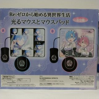 日版 Re:從零開始的異世界生活 拉姆 雷姆 Bandai 景品 正版景品 滑鼠 滑鼠墊 USB 光學滑鼠 全新未拆