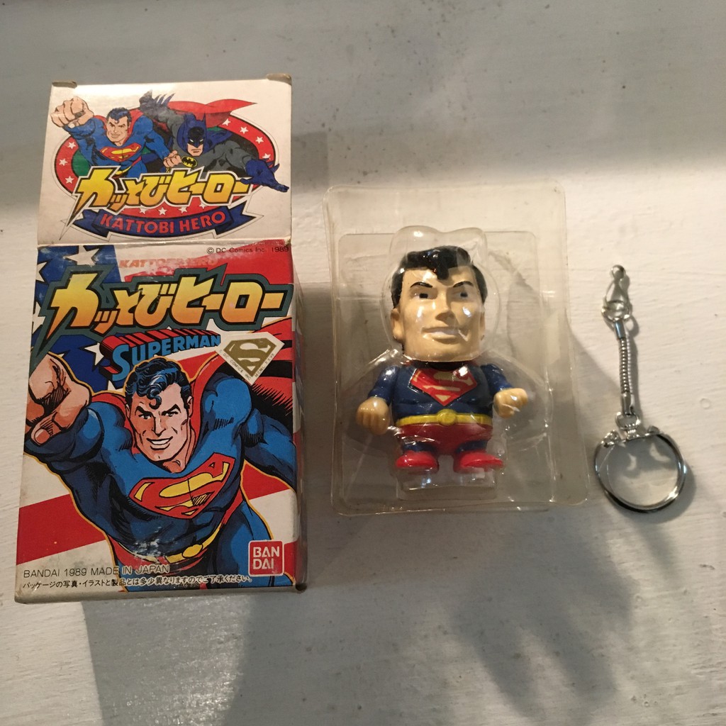 │DigToys│Kattobi hero Superman 超人 變形車 變身飛行 鑰匙圈 老玩具