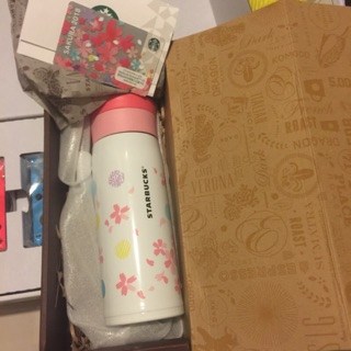 日本帶回現貨出清💕日本星巴克starbucks 2018期間限定櫻花保溫杯 隨行杯 不鏽鋼杯 350ml送櫻花隨行卡