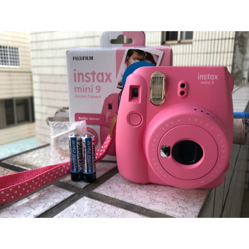 近全新富士mini 9- 火鶴紅📸送底片📸mini 9 FUJIFILM 富士 instax mini9拍立得