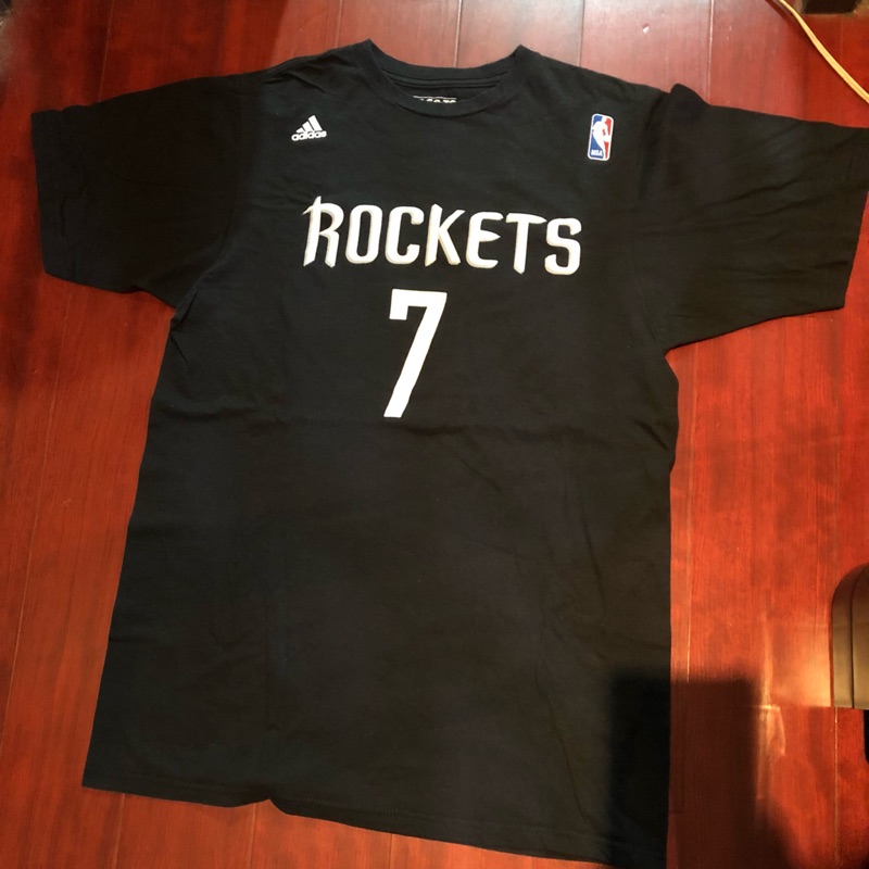 Jeremy Lin 林書豪 林來瘋 Rockets 火箭 NBA 7 短袖 adidas 黑色 籃球🏀