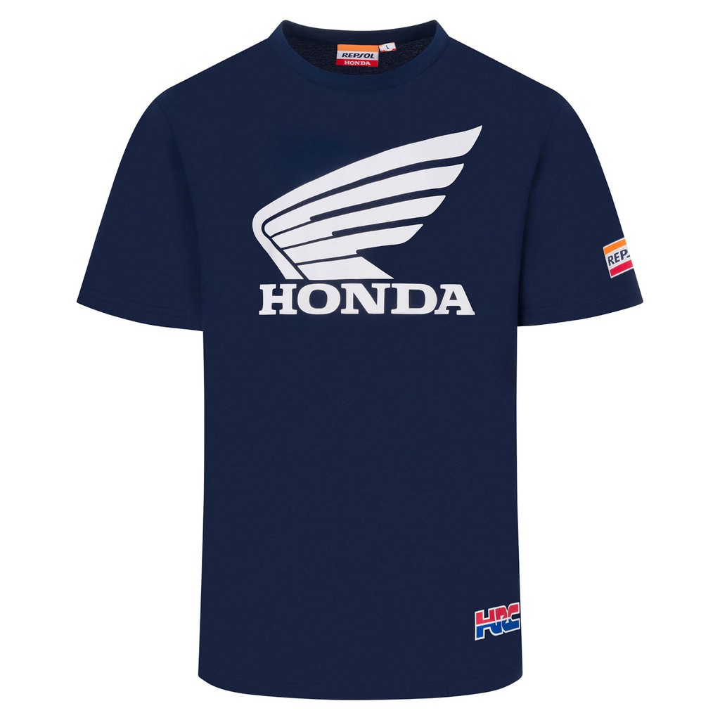 【德國Louis】Honda Repsol Wing 摩托車騎士T恤 藍色圓領純棉本田HRC官方短袖上衣編號218666