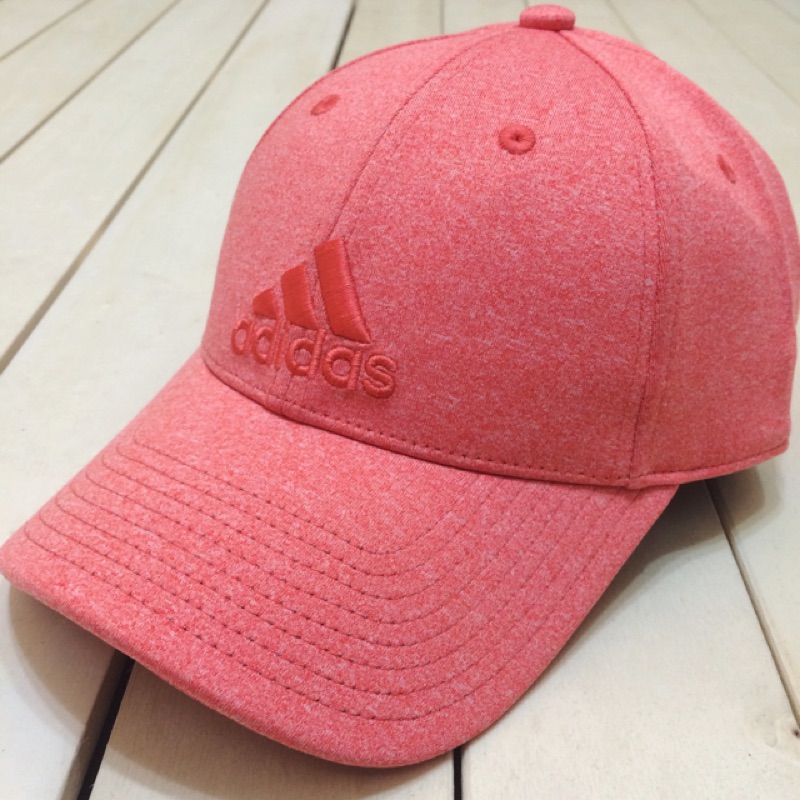 國外帶回 正品 Adidas 老帽 運動帽 刺繡 可調式 粉色 男女皆可