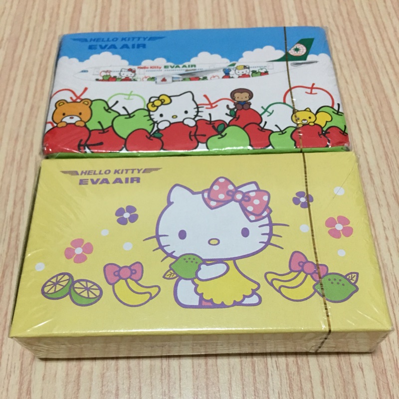 全新 長榮kitty機 撲克牌（黃色款）