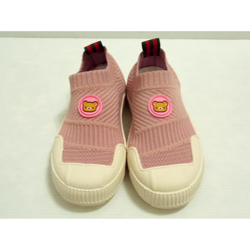 &lt;正版&gt; Rilakkuma拉拉熊 17~20公分 飛織襪套鞋 粉色 R120 中童鞋 – 現貨
