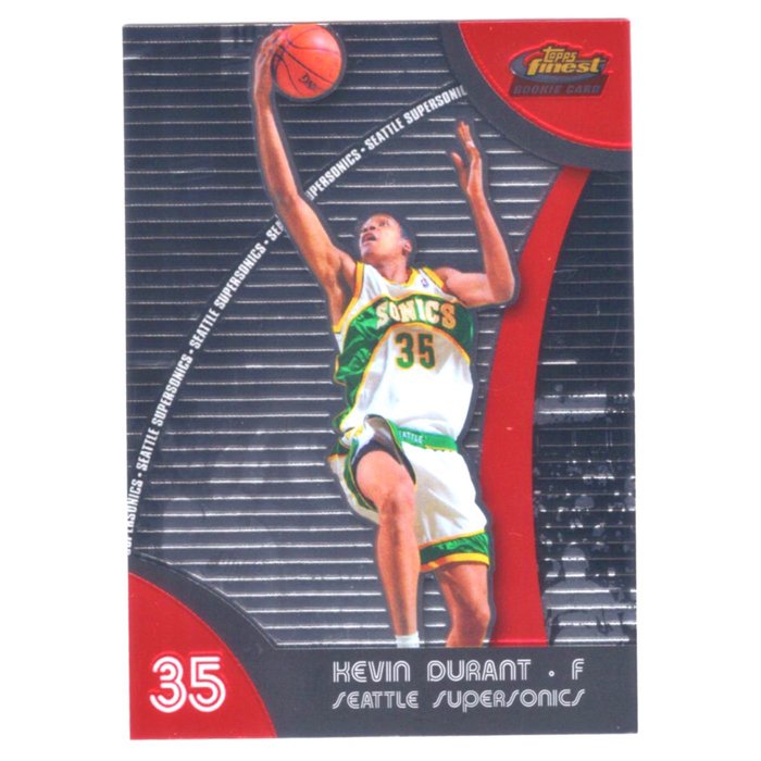 (RC) “KD” Kevin Durant 漲瘋的Topps Finest Rookie系列新人RC金屬卡 2007