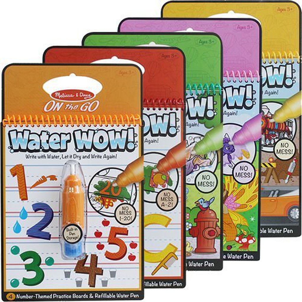 美國梅莉莎 Melissa & Doug Water Wow神奇水畫冊 水畫筆 水畫板 水畫本 8款~本月特賣