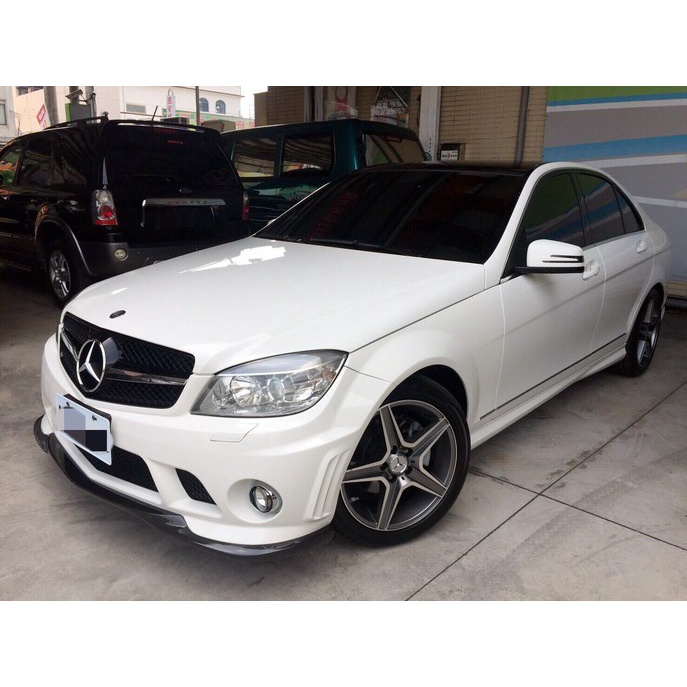 臉書:硬硬的車庫😎賓士 BENZ C300 3.0 白 09年 中古車 二手車 桃園 汽車 車用 強力過件