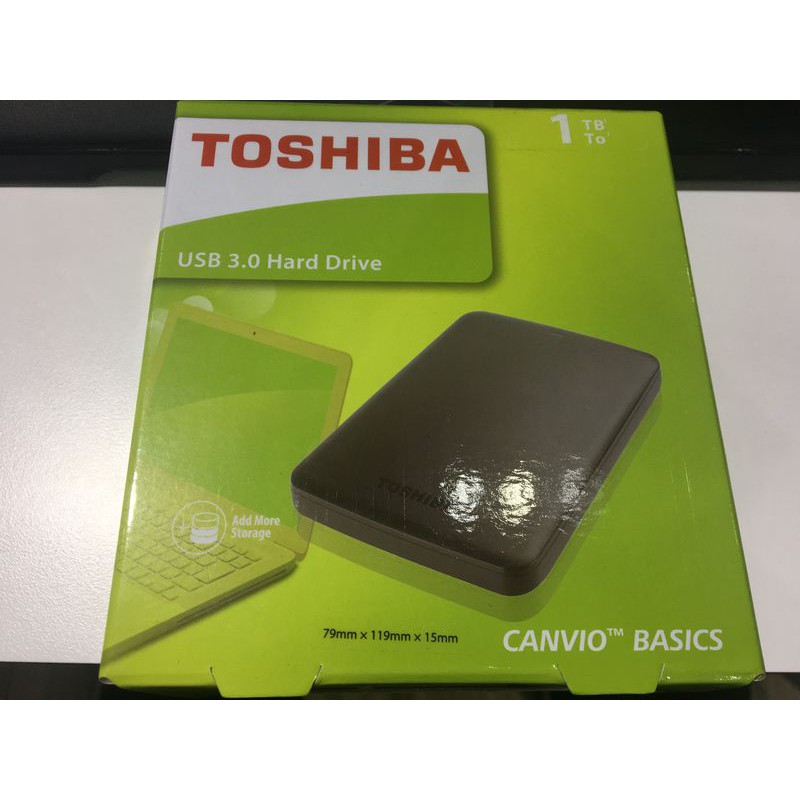 TOSHIBA 黑靚潮 A2 1TB USB3.0 2.5吋行動硬碟