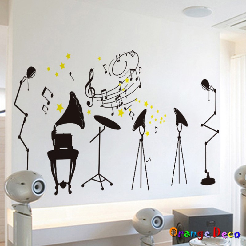 【橘果設計】樂器 壁貼 牆貼 壁紙 DIY組合裝飾佈置