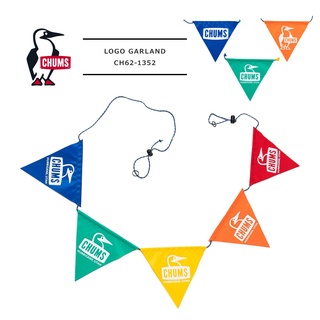 =CodE= CHUMS LOGO GARLAND 三角旗吊飾(橘彩虹) CH62-1352 登山露營 BOOBY