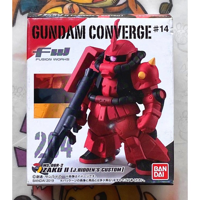 萬代 FW GUNDAM CONVERGE#14 鋼彈 FW 盒玩 204紅色閃電 薩克 2