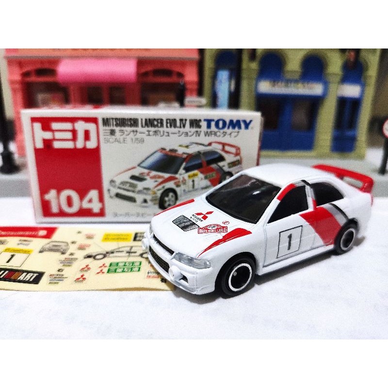 Tomica 舊藍標 104 絕版 稀有 超經典 Mitsubishi Lancer Evo IV WRC 經典 名車