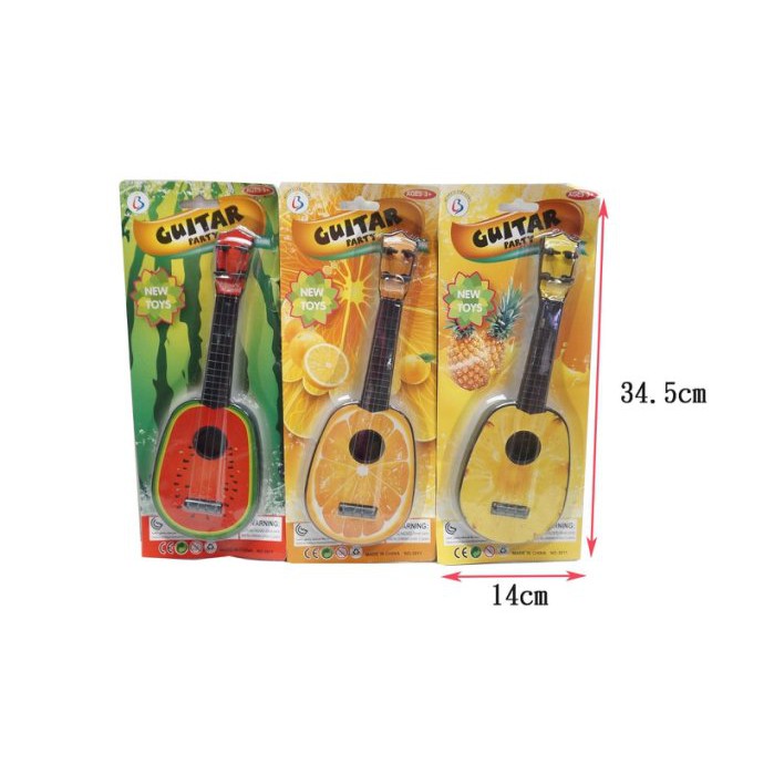 佳佳玩具 ----- 水果 西瓜 鳳梨 橘子 吉他 烏克麗麗 兒童 吉他 早教玩具 益智玩具 【CF142409】