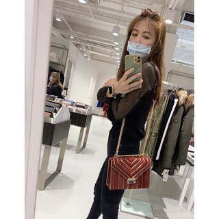 ✨🌸美國🇺🇸連線 ✨Michael Kors MK 專櫃麂皮拼接鏈條包 Whitney 手袋單肩包 斜挎包 斜背包-含運