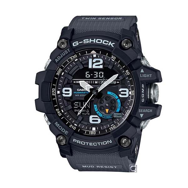 【CASIO G-SHOCK】Mudmaster極限陸上強悍羅盤雙顯運動腕錶-黑 GG-1000-1A8