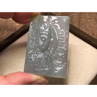 天然緬甸翡翠A貨 細糯種 觀音 翡翠掛件 項鍊掛件 翡翠【琪臻珠寶 Qi-Zhen Jewelry】免運